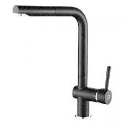 LUNA - UPRIGHT SINK MIXER WITH A PULL-OUT SPOUT BLACK GRANITE 