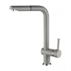 LUNA - UPRIGHT SINK MIXER WITH A PULL-OUT SPOUT GREY GRANITE 